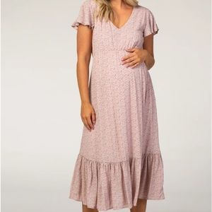 P I N K B L U S H Maternity Dress